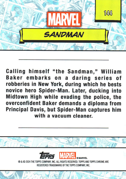 2024 Topps Chrome Marvel Sandman #144
