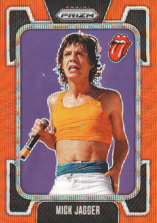 2025 Panini Prizm The Rolling Stones Orange Wave /259 Mick Jagger #17