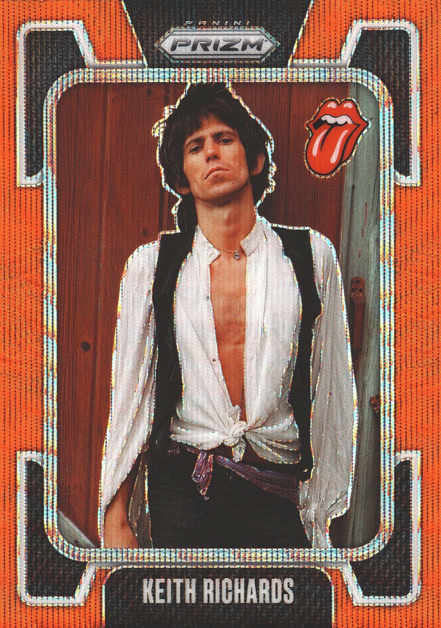 2025 Panini Prizm The Rolling Stones Orange Wave /259 Keith Richards #2
