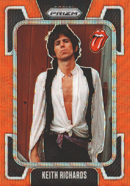 2025 Panini Prizm The Rolling Stones Orange Wave /259 Keith Richards #2
