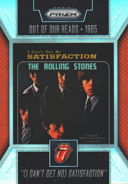2025 Panini Prizm The Rolling Stones Singles Artwork Silver Prizm (I Can't Get No) Satisfaction #7