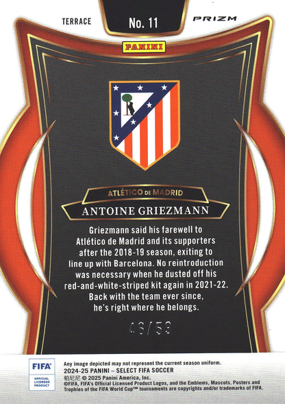 2024 Panini Select FIFA Pink /59 Antoine Griezmann # Atletico Madrid