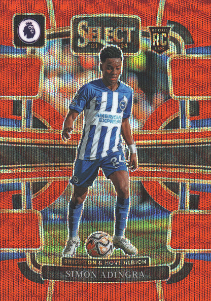 2023 Panini Select Premier League Red Wave /149 Simon Adingra RC #25 Brighton & Hove Albion