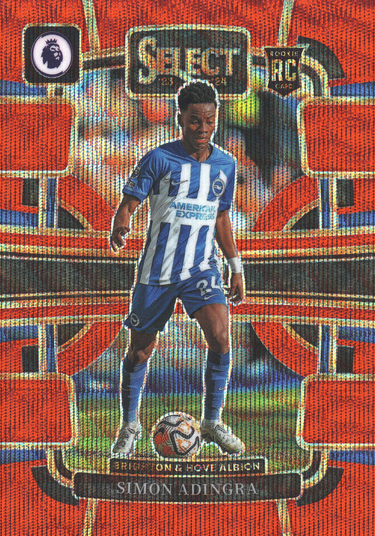 2023 Panini Select Premier League Red Wave /149 Simon Adingra RC #25 Brighton & Hove Albion
