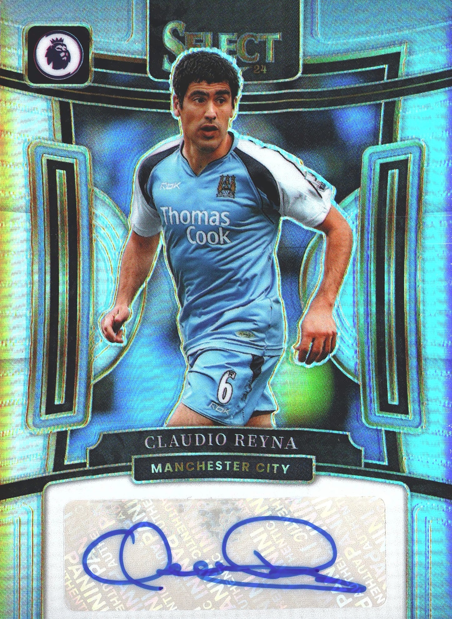 2023 Panini Select Premier League Autograph Claudio Reyna #S-CR Manchester City