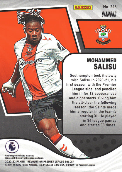 2022 Panini Revolution Premier League Diamond Mohamed Salisu #223 Southampton