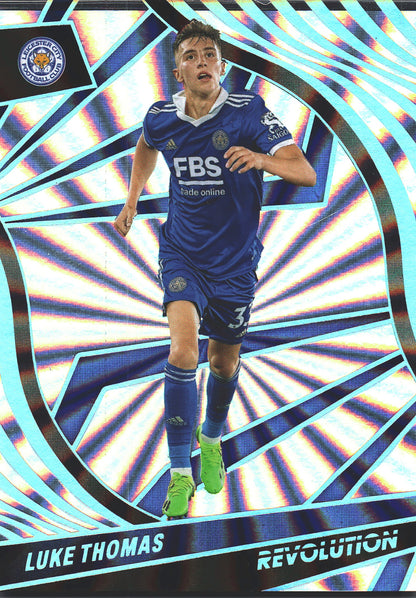 2022 Panini Revolution Premier League Sunburst /50 Luke Thomas #141 Leicester City