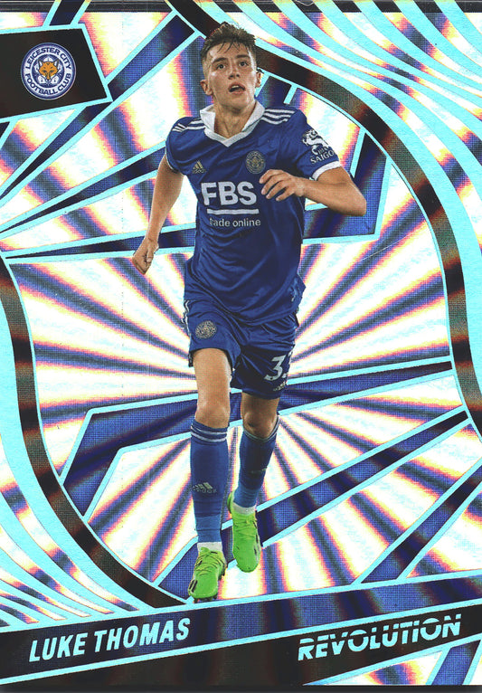 2022 Panini Revolution Premier League Sunburst /50 Luke Thomas #141 Leicester City