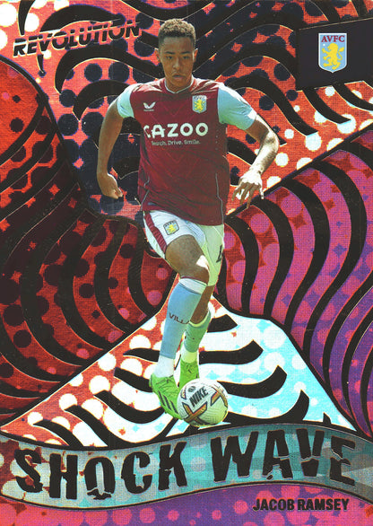 2022 Panini Revolution Premier League Shockwave Jacob Ramsey #8 Aston Villa
