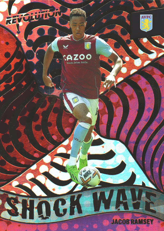 2022 Panini Revolution Premier League Shockwave Jacob Ramsey #8 Aston Villa