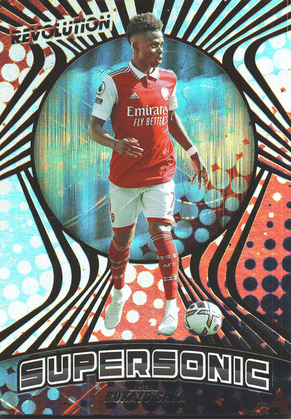 2022 Panini Revolution Premier League Supersonic Bukayo Saka #2 Arsenal