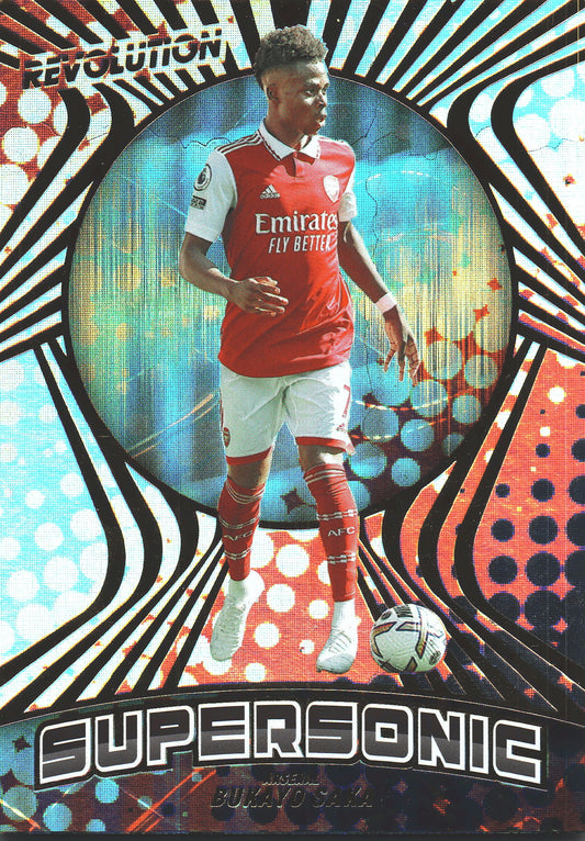 2022 Panini Revolution Premier League Supersonic Bukayo Saka #2 Arsenal