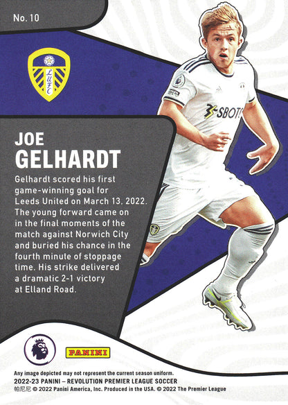 2022 Panini Revolution Premier League Futures Joe Gelhardt #10 Leeds United