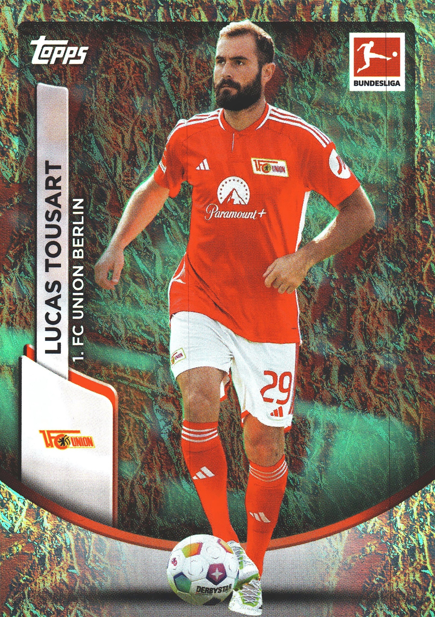 2023 Topps Bundesliga Jade Edition Lucas Tousart #6 Union Berlin