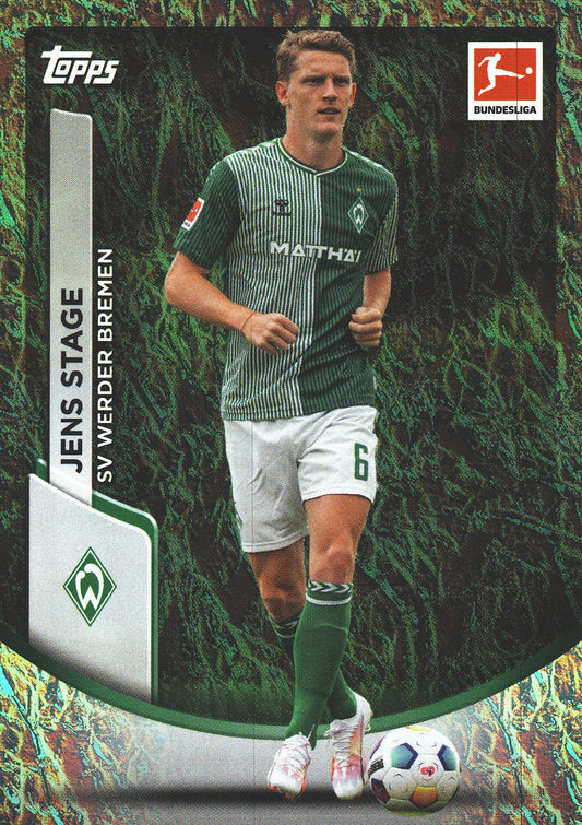 2023 Topps Bundesliga Jade Edition Jens Stage #14 Werder Bremen