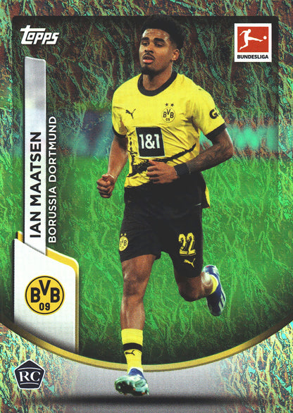 2023 Topps Bundesliga Jade Edition Ian Maatsen RC #23 Borussia Dortmund