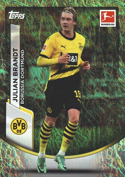 2023 Topps Bundesliga Jade Edition Julian Brandt #25 Borussia Dortmund