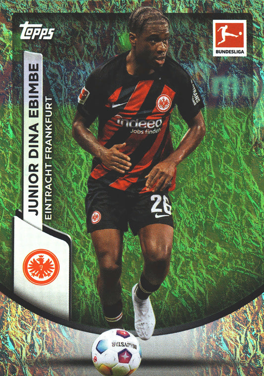 2023 Topps Bundesliga Jade Edition Junior Dina Ebimbe #29 Eintracht Frankfurt
