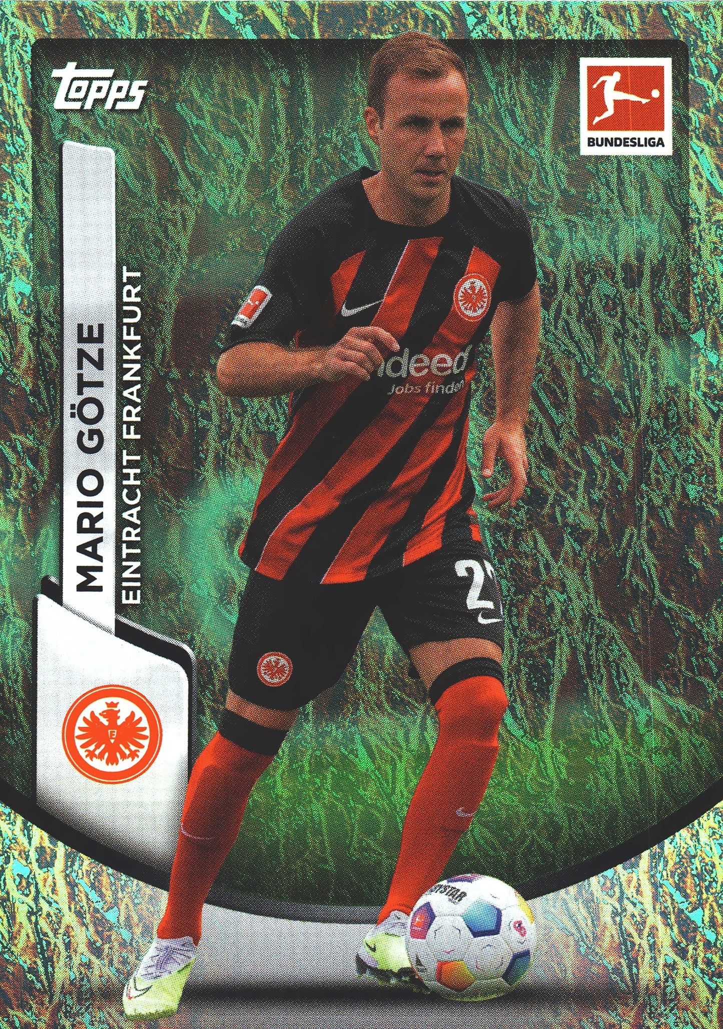 2023 Topps Bundesliga Jade Edition Mario Gotze #31 Eintracht Frankfurt
