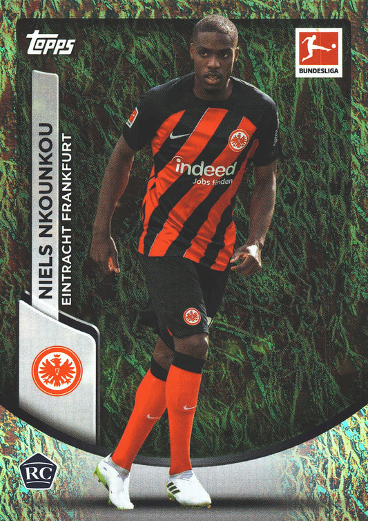 2023 Topps Bundesliga Jade Edition Niels Nkounkou RC #32 Eintracht Frankfurt
