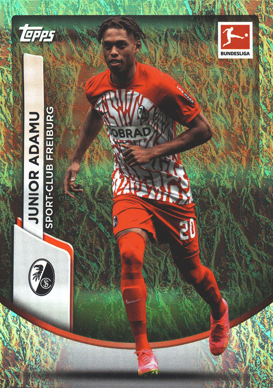 2023 Topps Bundesliga Jade Edition Junior Adamu #40 SC Freiburg