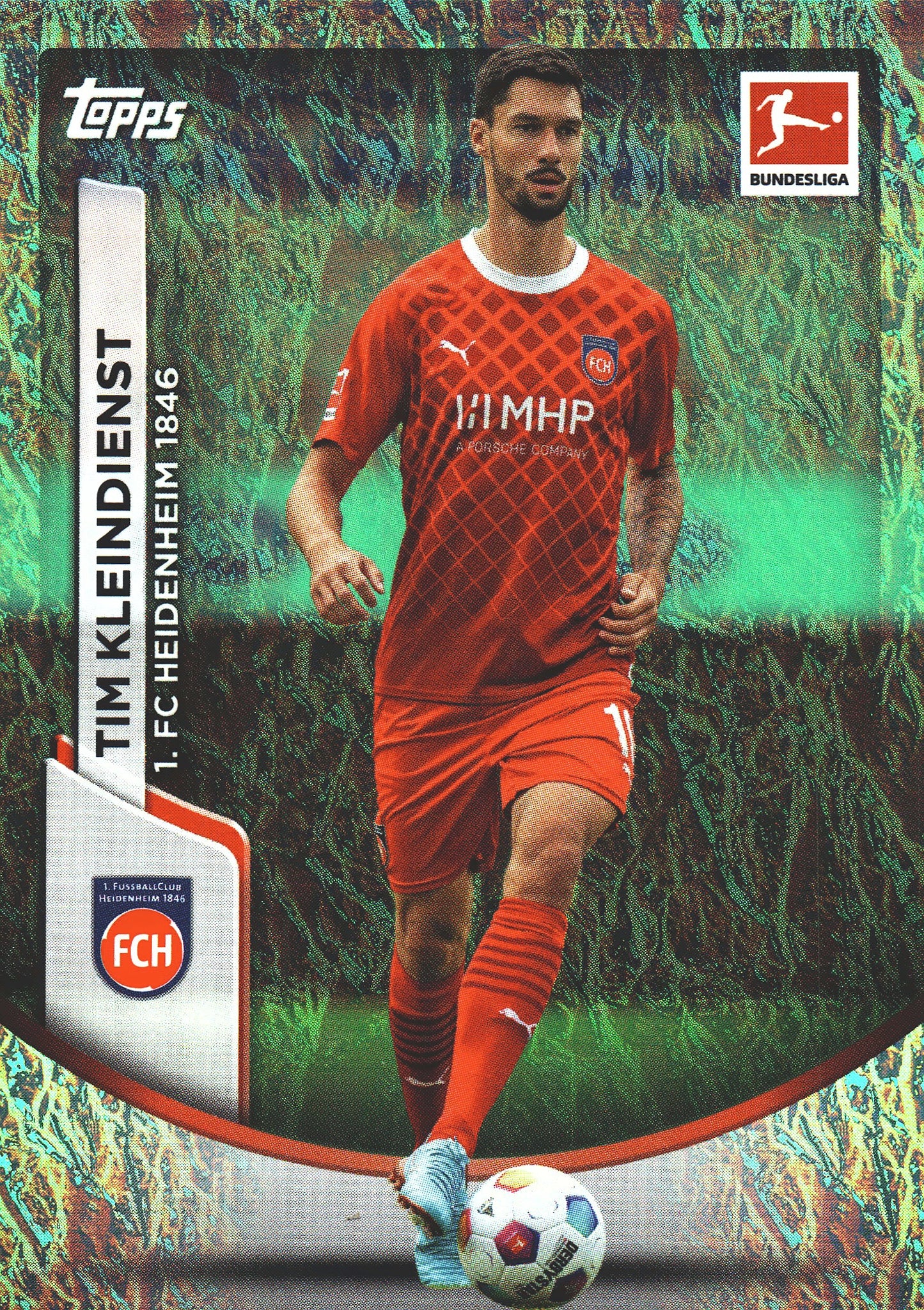 2023 Topps Bundesliga Jade Edition Tim Kleindienst #41 Heidenheim