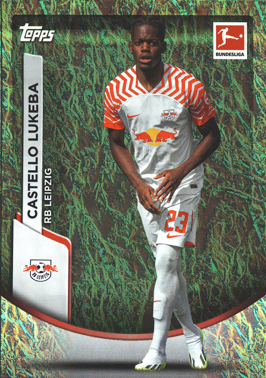 2023 Topps Bundesliga Jade Edition Castello Lukeba #59 RB Leipzig