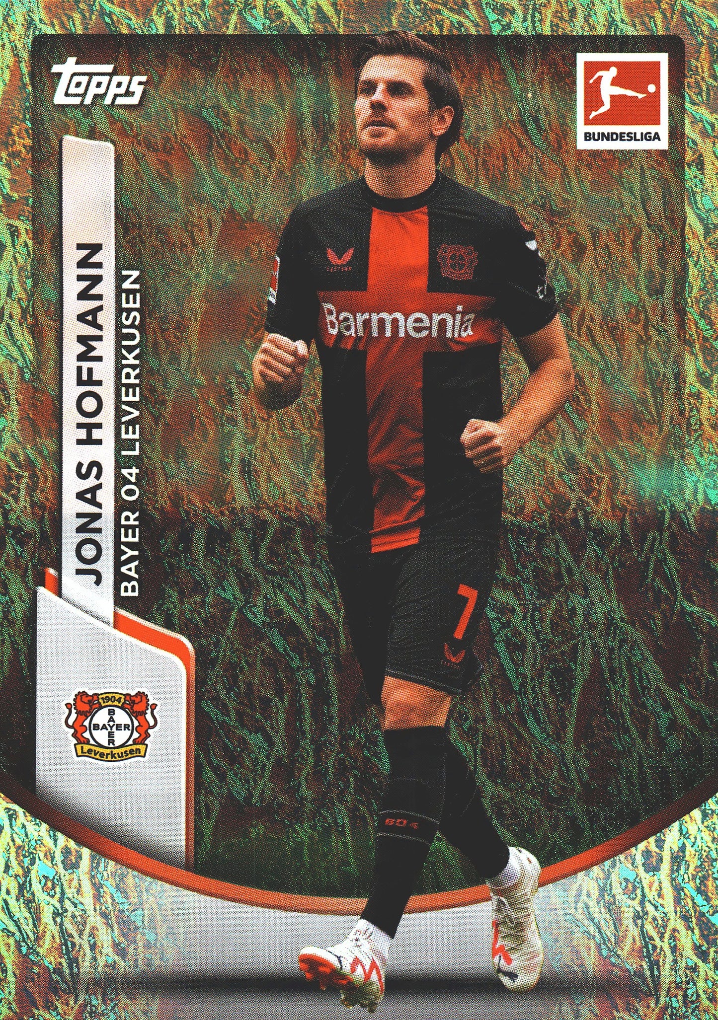 2023 Topps Bundesliga Jade Edition Jonas Hofmann #63 Bayer Leverkusen