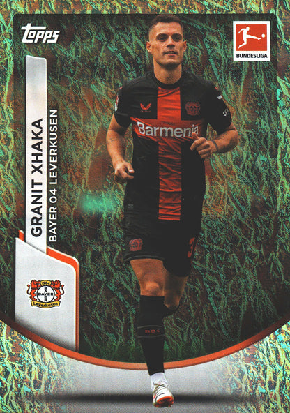 2023 Topps Bundesliga Jade Edition Granit Xhaka #67 Bayer Leverkusen