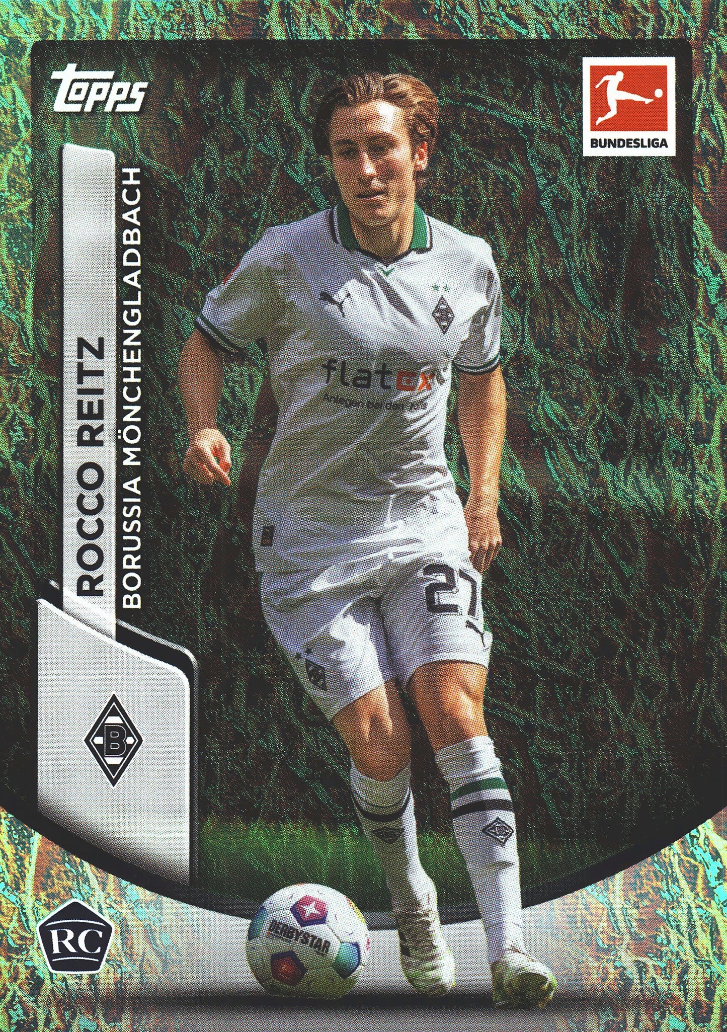 2023 Topps Bundesliga Jade Edition Rocco Reitz RC #77 Borussia Monchengladbach