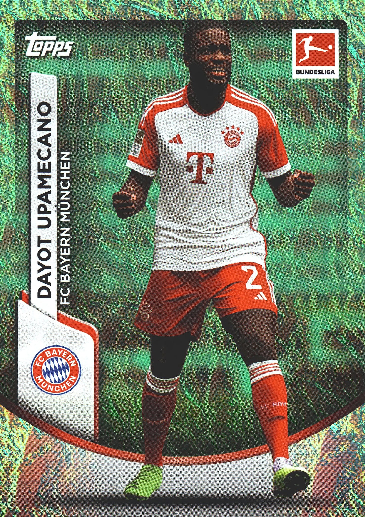 2023 Topps Bundesliga Jade Edition Dayot Upamecano #86 Bayern Munich