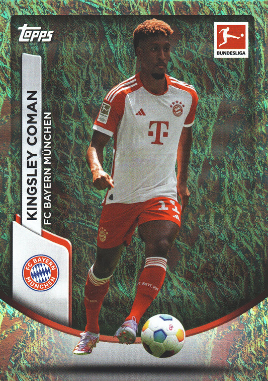 2023 Topps Bundesliga Jade Edition Kingsley Coman #87 Bayern Munich