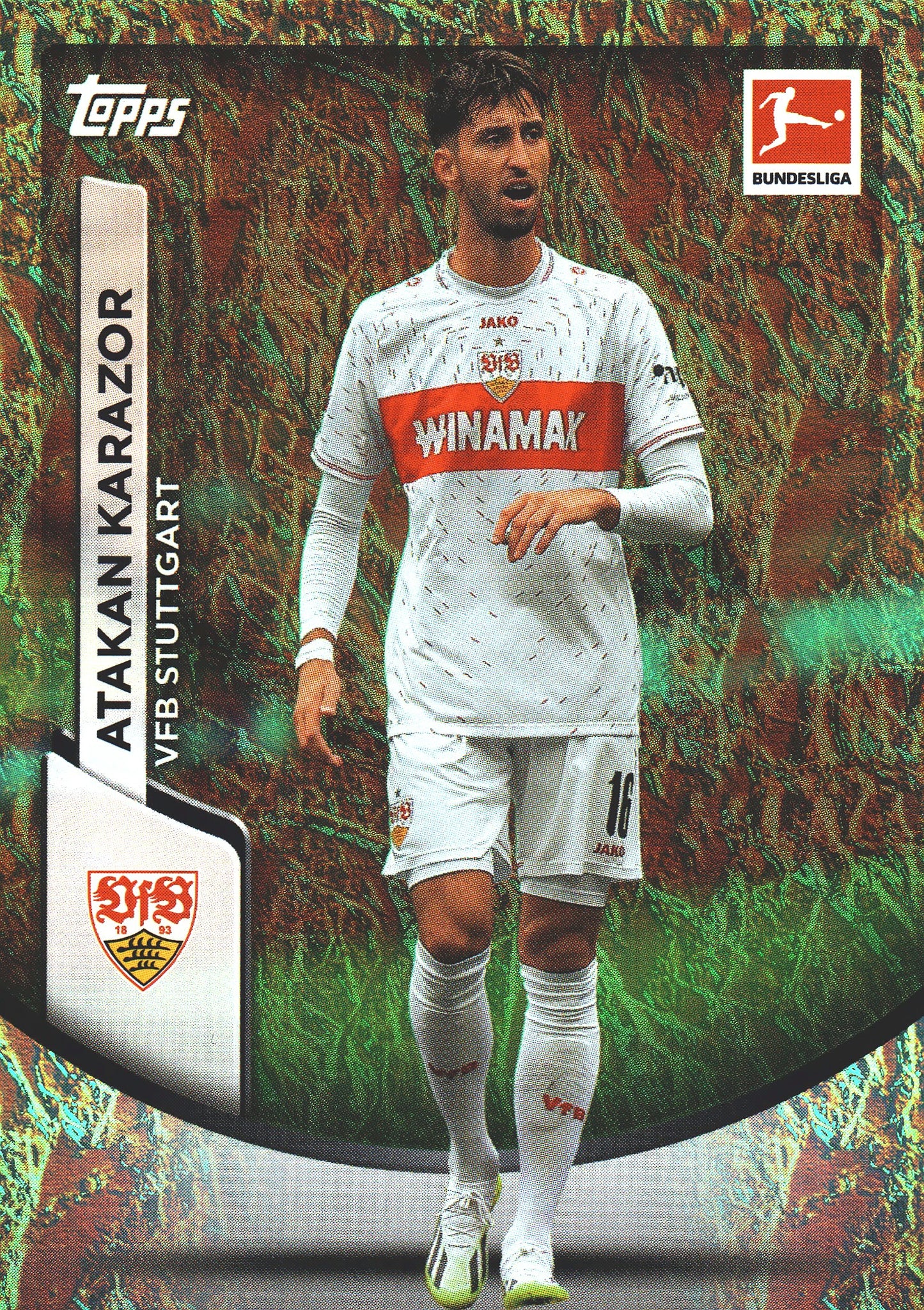 2023 Topps Bundesliga Jade Edition Atakan Karazor #89 VfB Stuttgart