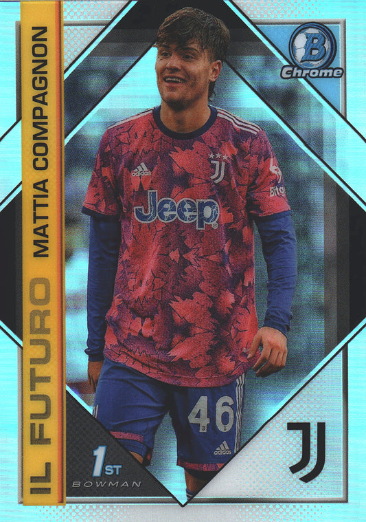 2022 Topps Chrome Juventus Il Futuro Mattia Compagnon FBC #PP-4 Juventus