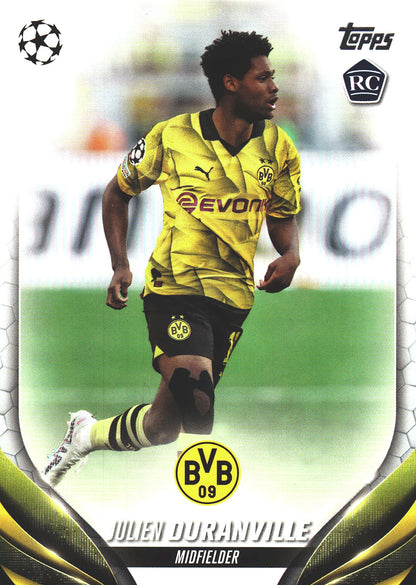 2023 Topps UCC SP Julien Duranville RC #191 Borussia Dortmund