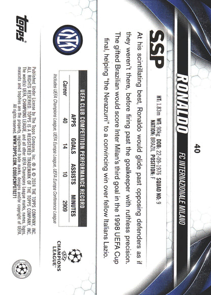 2023 Topps UCC SSP Ronaldo R9 #40 Inter Milan