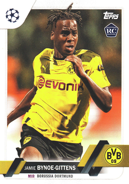 2022 Topps UCC SP Jamie Bynoe-Gittens RC #43 Borussia Dortmund