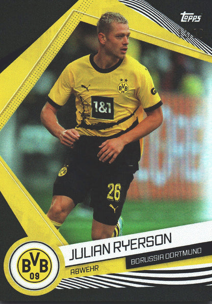 2023 Topps Dortmund Fan Set Julian Ryerson Black /50 #BVB-4 Borussia Dortmund