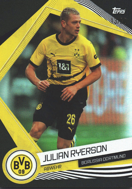 2023 Topps Dortmund Fan Set Julian Ryerson Black /50 #BVB-4 Borussia Dortmund