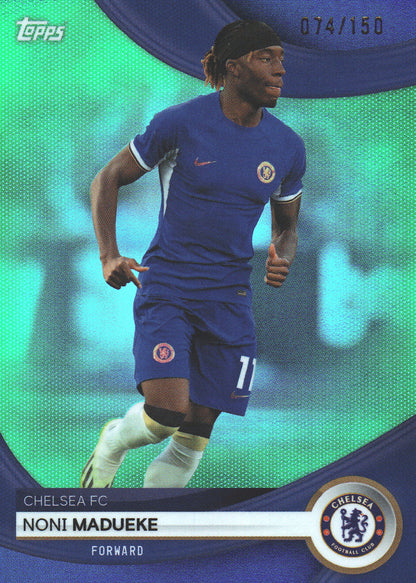 2023 Topps Chelsea Team Set Noni Madueke Green /150 #15 Chelsea