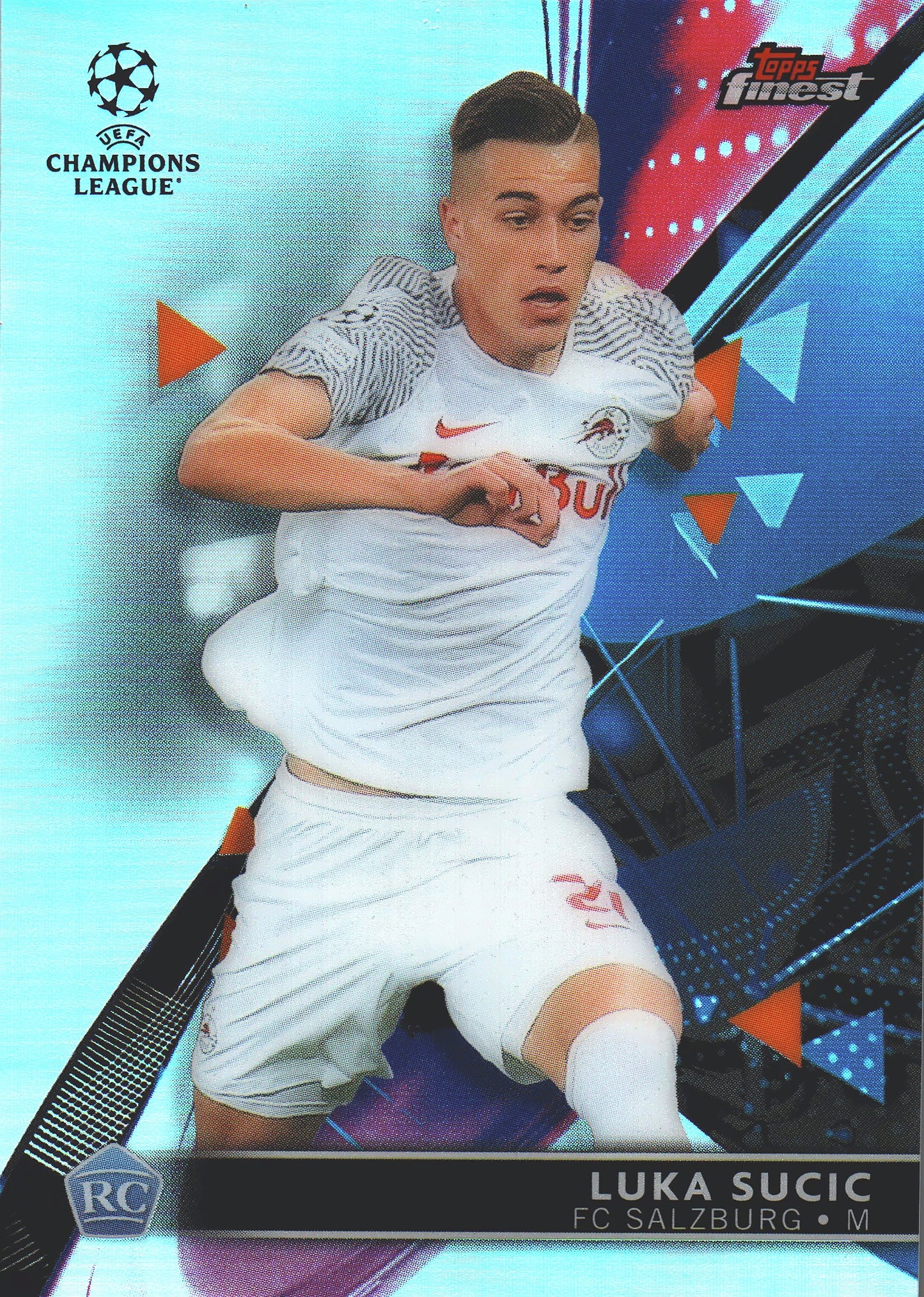 2021 Topps Finest UCC Refractor Luka Sucic RC #55 RB Salzburg