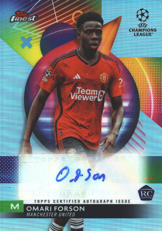 2023 Topps Finest UCC Autograph Omari Forson RC #A-OF Manchester United