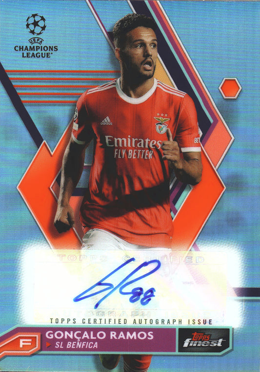 2022 Topps Finest UCC Autograph Goncalo Ramos #A-GR SL Benfica