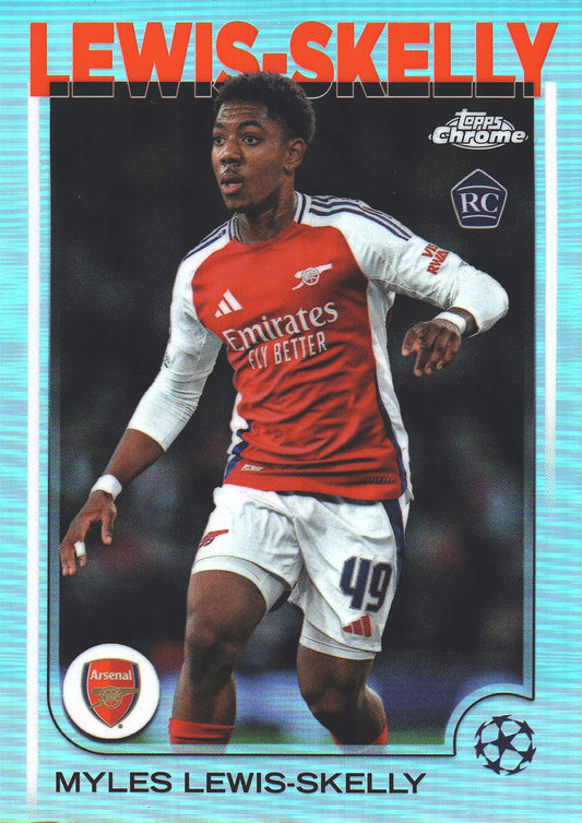2024 Topps Chrome UCC Refractor Myles Lewis-Skelly RC #154 Arsenal