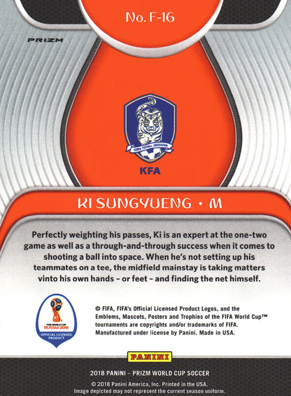 2018 Panini Prizm FIFA World Cup Fundamentals Ki Sung-Yueng #F-16 Corée du Sud