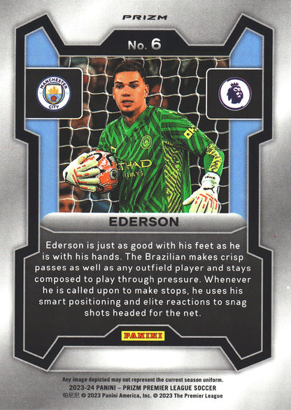 2023 Panini Prizm Premier League SSP Tiger Stripes Ederson #6 Manchester City