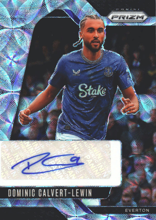 2024 Panini Prizm Premier League Autograph Scope Dominic Calvert-Lewin #S-DCL Everton