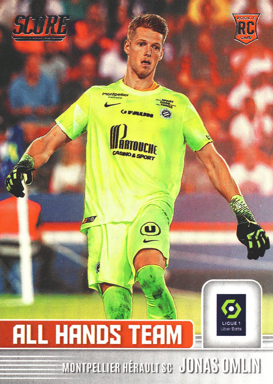 2022 Panini Score Ligue 1 All Hands Team Jonas Omlin #6 Montpellier Herault SC