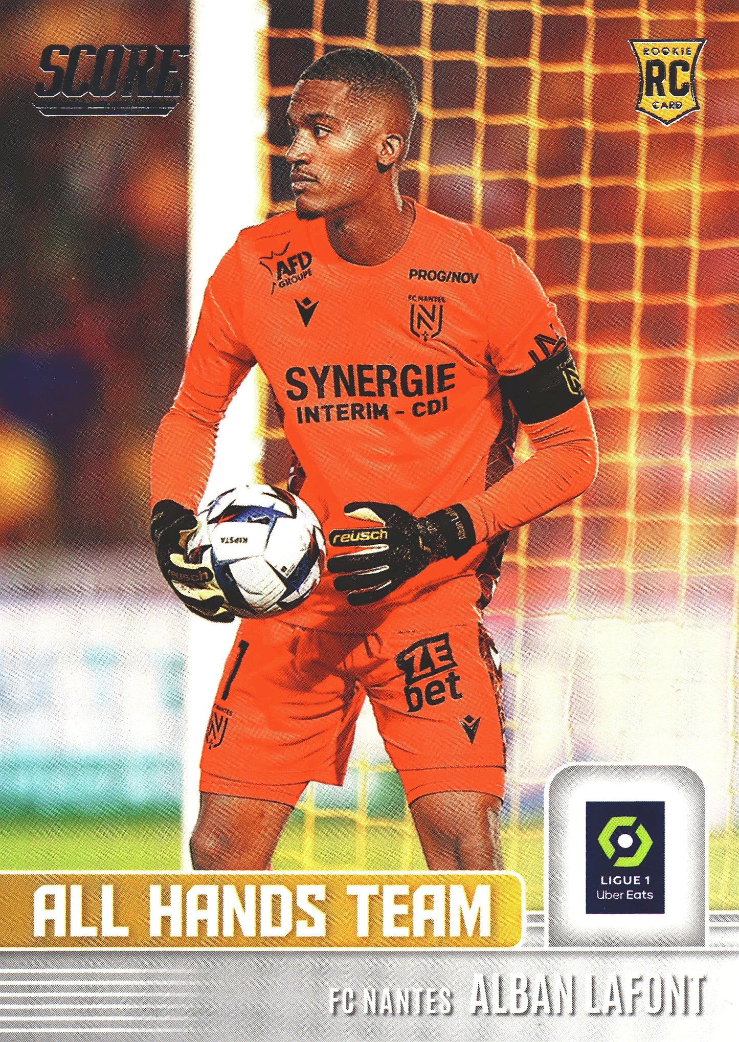 2022 Panini Score Ligue 1 All Hands Team Alban Lafont #7 FC Nantes