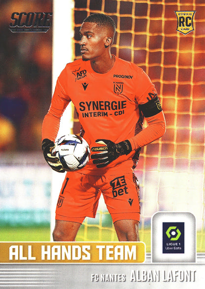 2022 Panini Score Ligue 1 All Hands Team Alban Lafont #7 FC Nantes